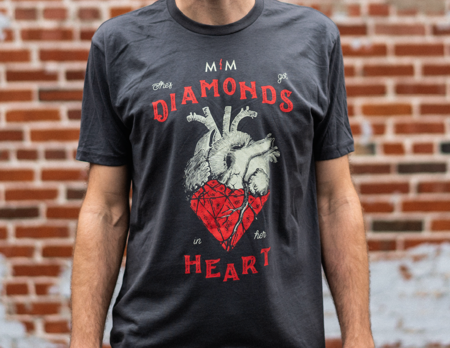 Diamonds In Her Heart T-Shirt