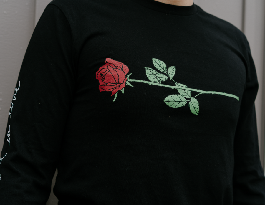 When We Were In Love Rose Long Sleeve Shirt